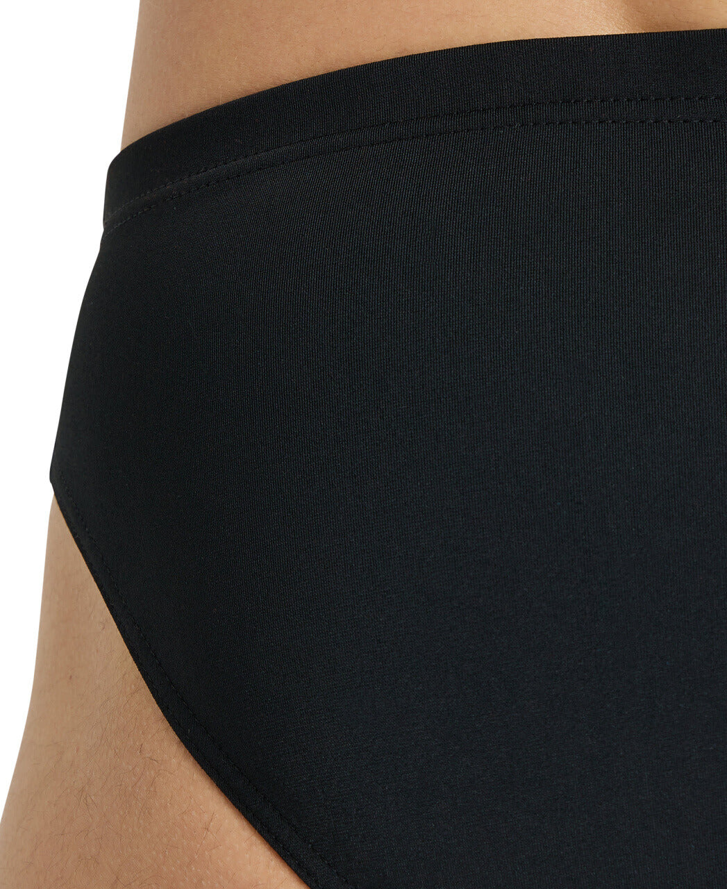Bañador slip liso arena Performance para hombre Team - Blanco Negro - Image 3