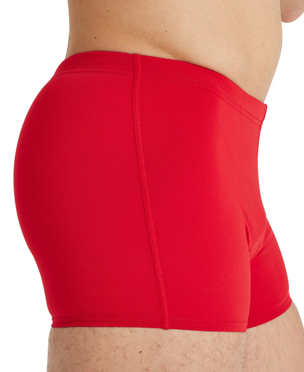 Bañador corto liso arena Performance para hombre Team - Rojo Blanco - Image 4