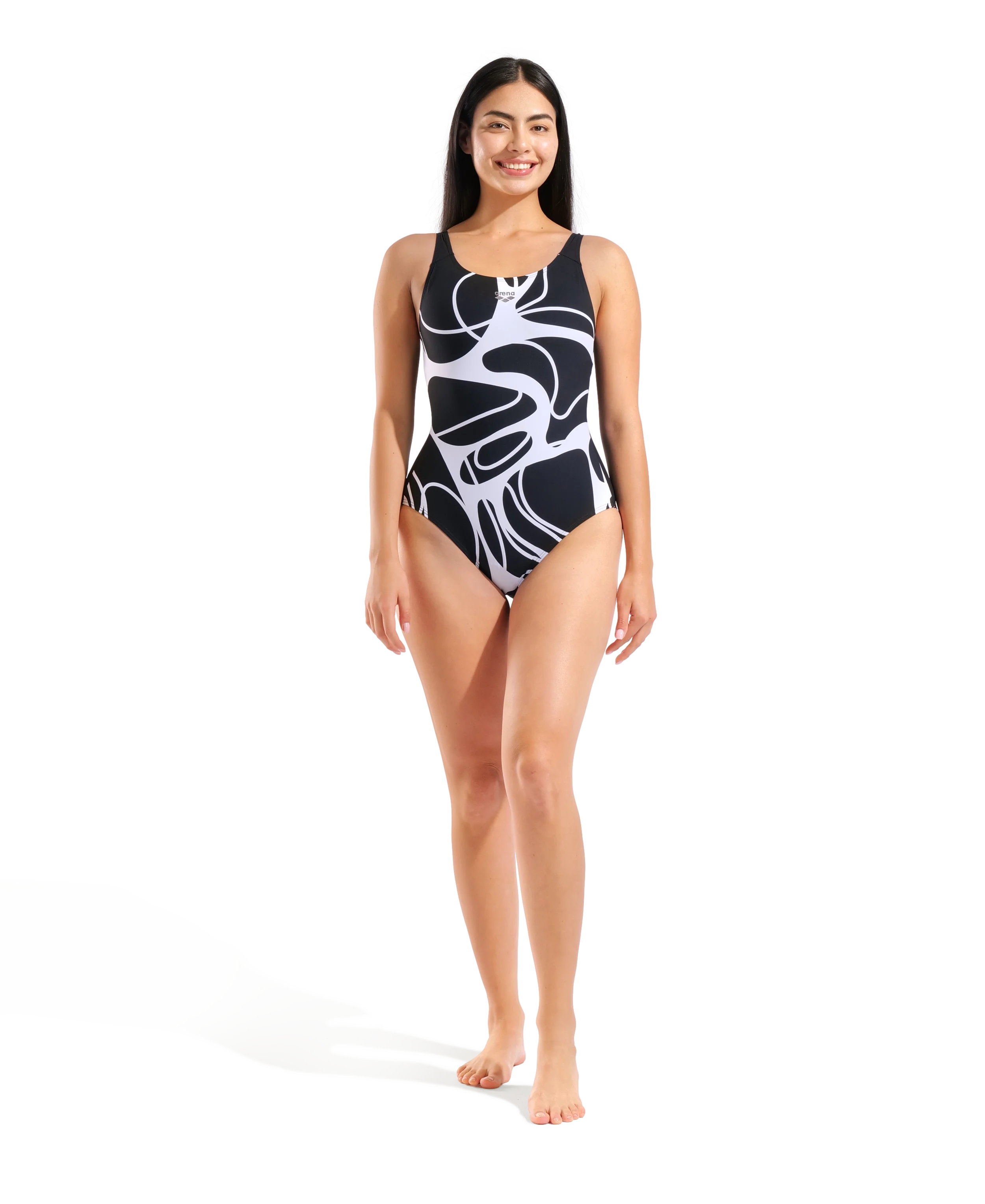Bañador para mujer arena Shapewear Alina Copa B - Blanco y negro - Image 5