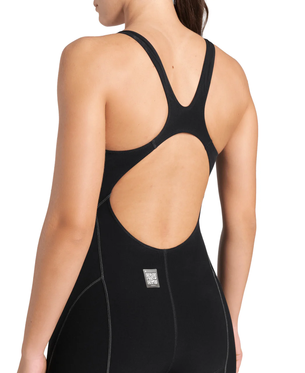 BAÑADOR POWERSKIN IMPULSO Espalda Abierta para mujer - Negro/Verde Azulado - Image 4