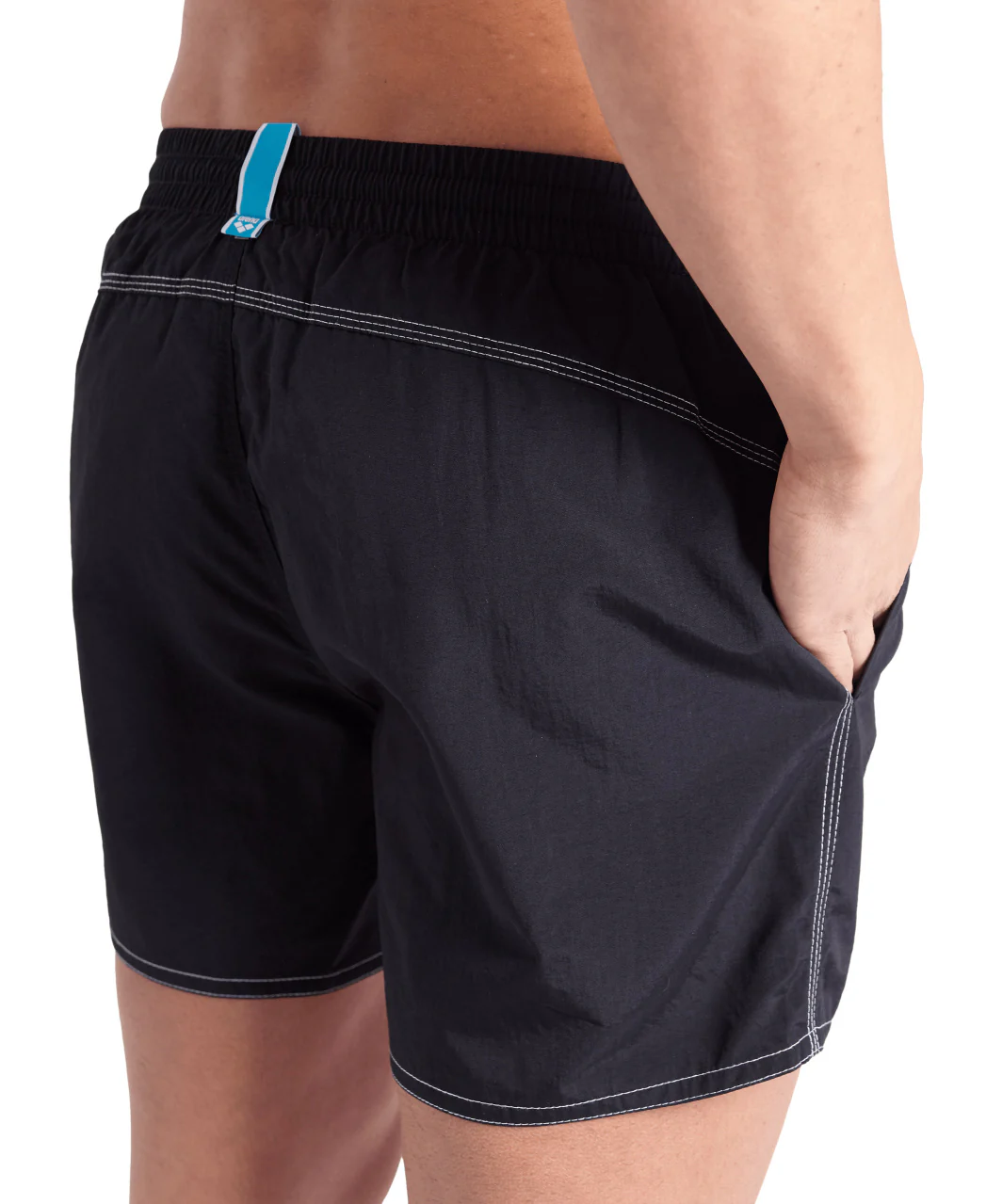 Bañador short arena para hombre Bywayx R - Blanco Negro - Image 3
