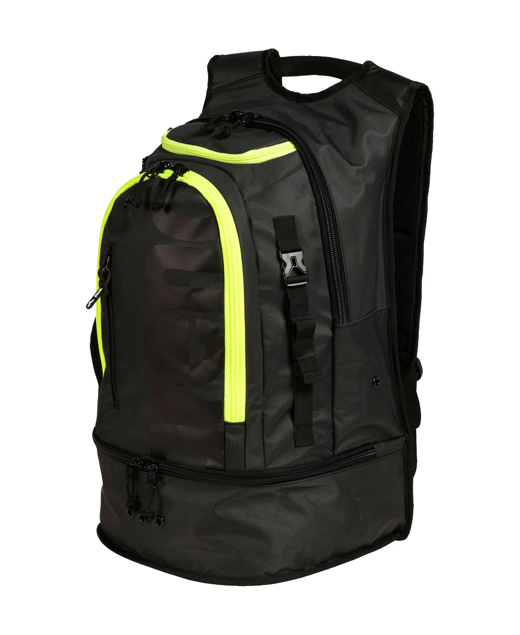 Mochila de natación deportiva arena 40L Fastpack 3.0 - Carbón Oscuro/Neón - Image 5