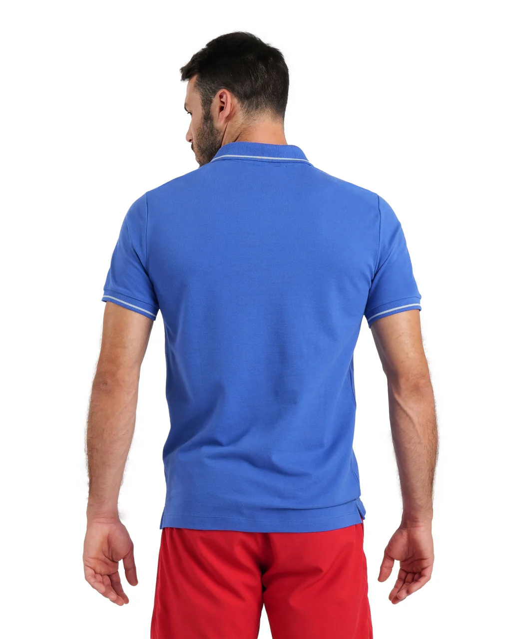 Camiseta Team Poloshirt Solid Cotton - Azul - Image 3