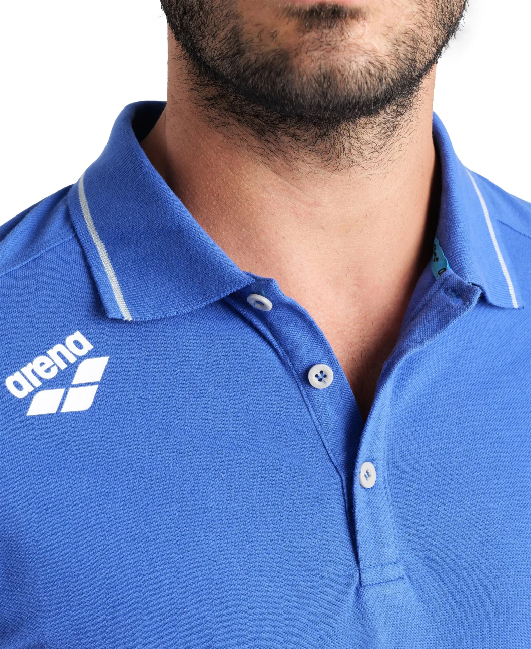 Camiseta Team Poloshirt Solid Cotton - Azul - Image 4
