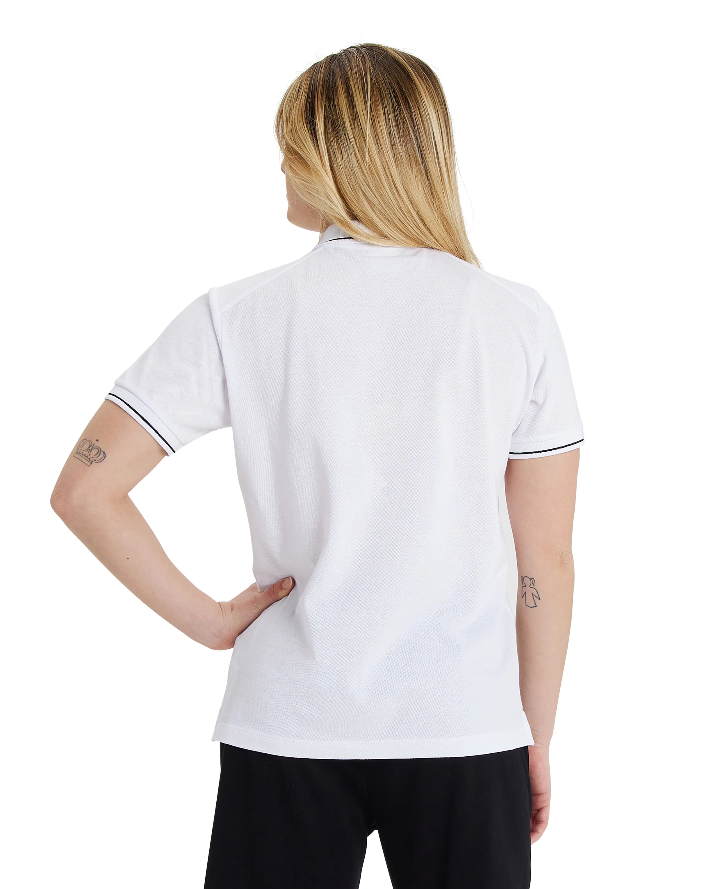 Camiseta Team Poloshirt Solid Cotton - Blanco - Image 3