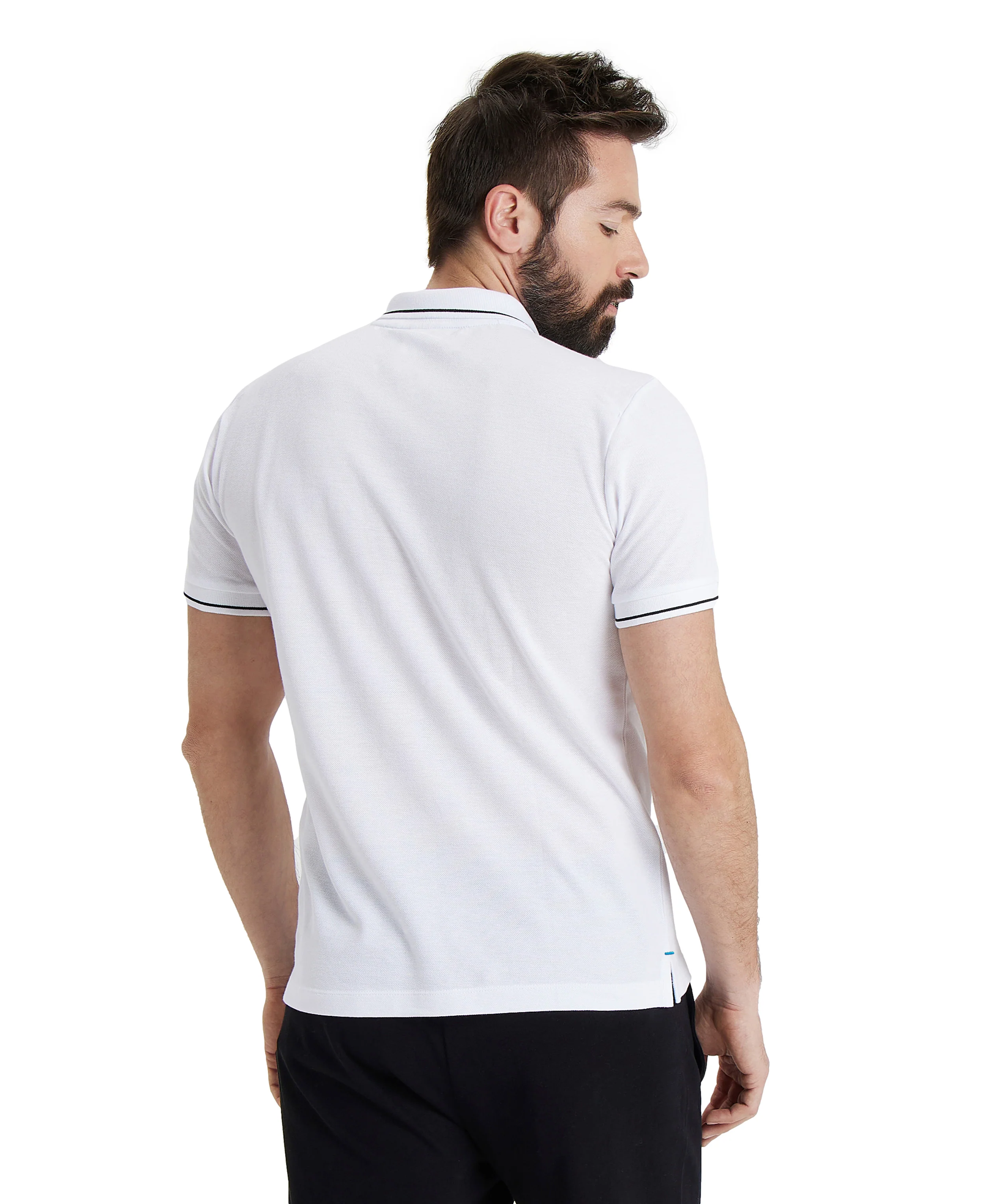 Camiseta Team Poloshirt Solid Cotton - Blanco - Image 6