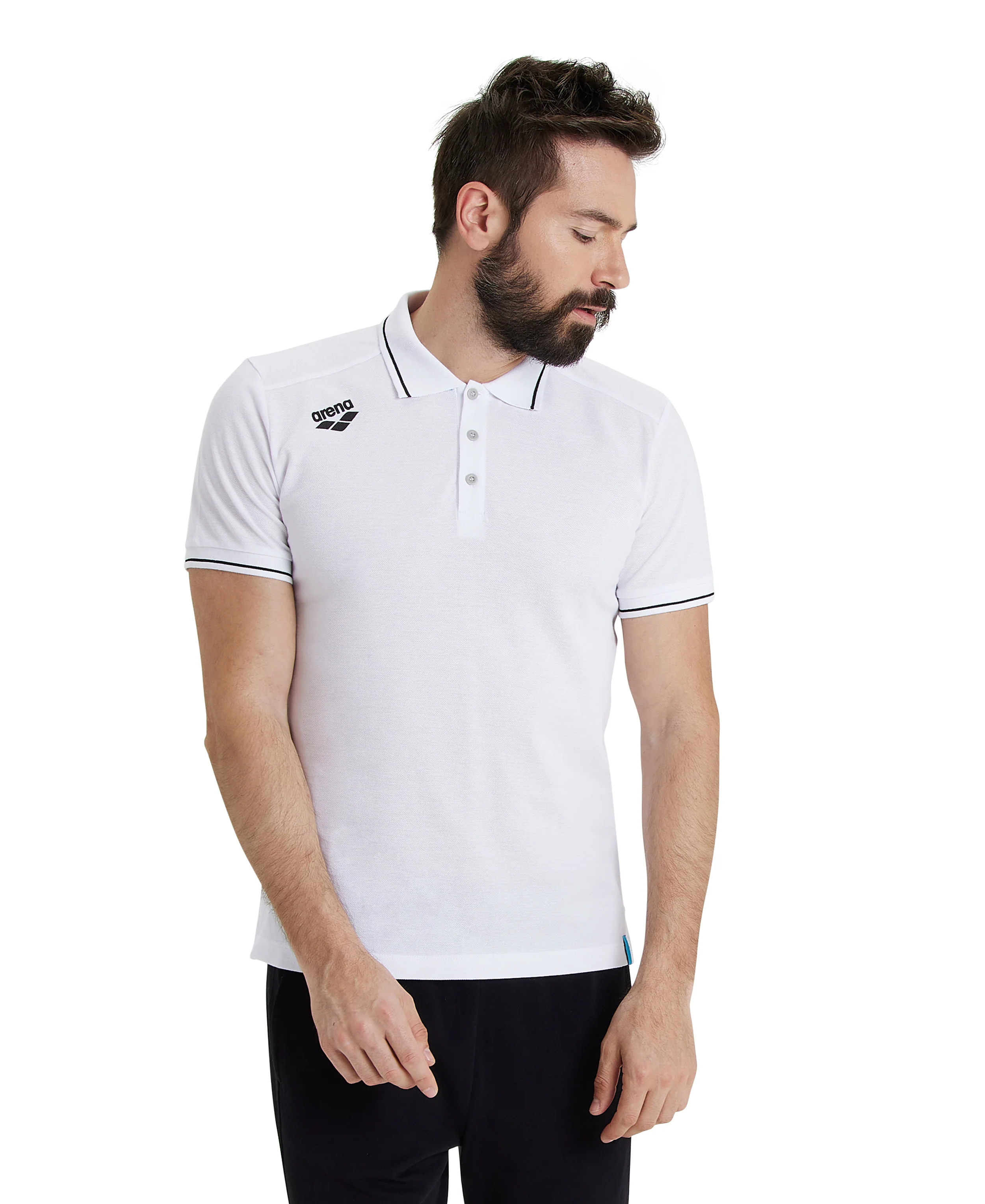 Camiseta Team Poloshirt Solid Cotton - Blanco - Image 7
